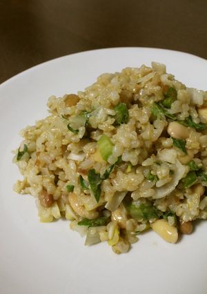 醤油麹と柚子こしょうde納豆セロリ卵炒飯-レシピのメイン写真