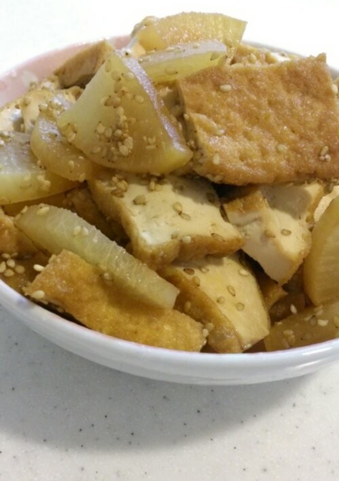 母の味☆厚揚げと大根の甘辛煮-レシピのメイン写真
