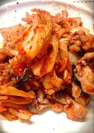材料は2つだけ！超簡単♪豚キムチ-レシピのメイン写真