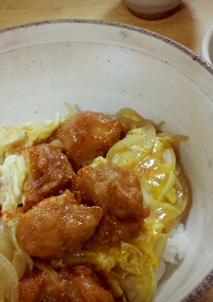 冷凍唐揚げで！唐揚げ親子丼-レシピのメイン写真