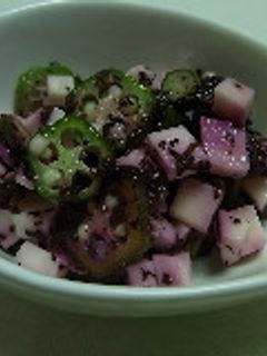 オクラと山芋のねばねばサラダ-レシピのメイン写真