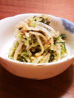 もやしと空芯菜の新芽の胡麻和え-レシピのメイン写真