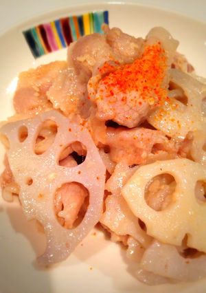 レンコンと豚バラ肉の塩麹炒め♪-レシピのメイン写真