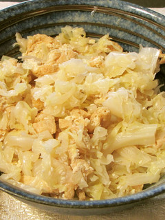 キャベツと油揚げの煮物-レシピのメイン写真