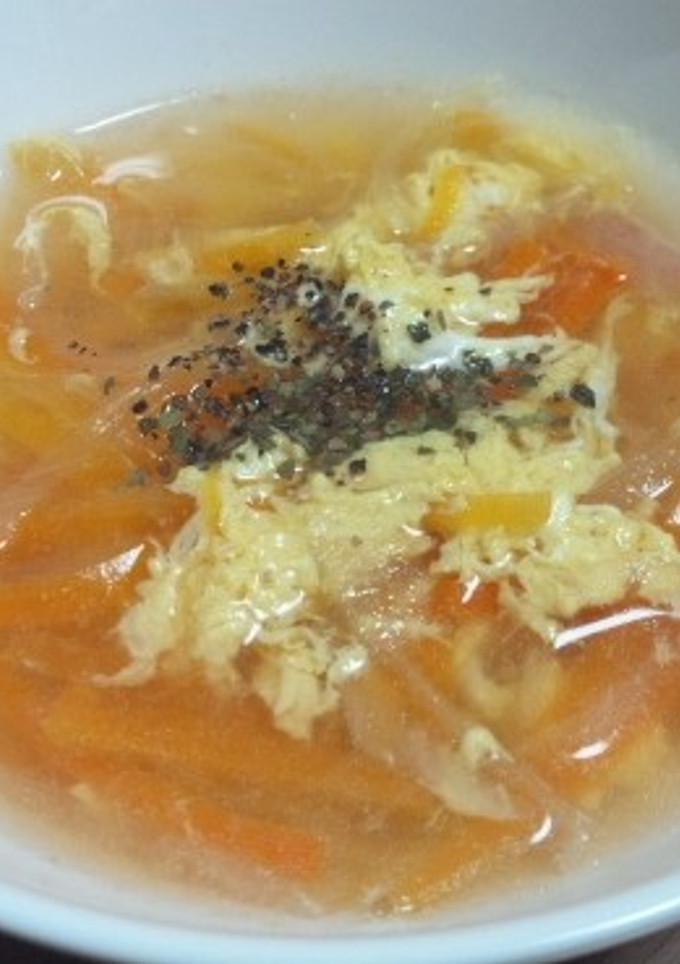 玉ねぎと人参の簡単スープ-レシピのメイン写真