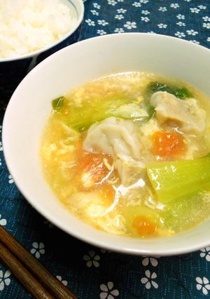 焼売でトマト中華スープ(ごはん)-レシピのメイン写真