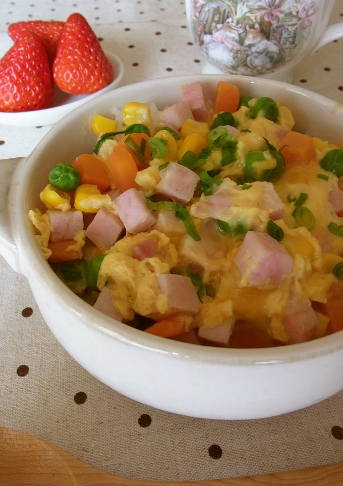 １０分で♪ふわとろハム丼-レシピのメイン写真
