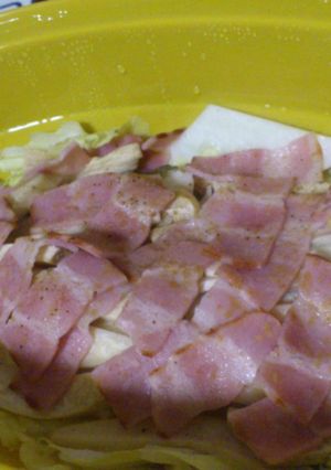 レンジで簡単！野菜たっぷり鱈の蒸し物-レシピのメイン写真
