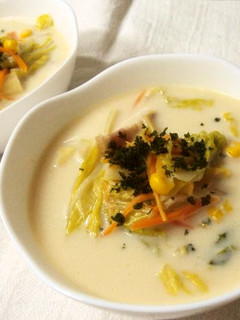 レンジで簡単白菜のスープ-レシピのメイン写真