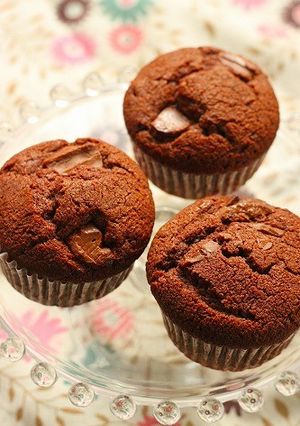 バレンタインにも♪チョコたっぷりマフィン-レシピのメイン写真