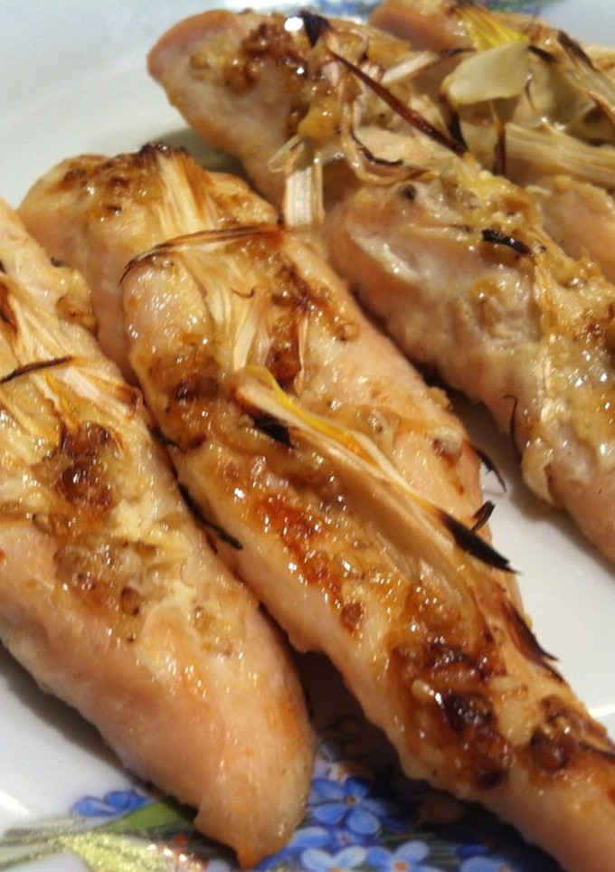 ササミマヨネギしょうが焼き-レシピのメイン写真