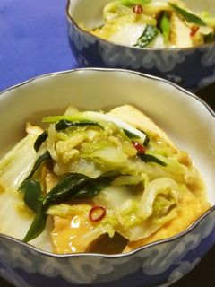 白菜と厚揚げの味噌バター煮-レシピのメイン写真
