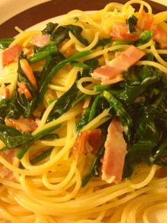 ほうれん草とベーコンのクリームパスタ-レシピのメイン写真