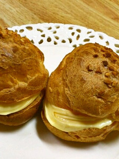レンジで作るカスタードでシュークリーム-レシピのメイン写真