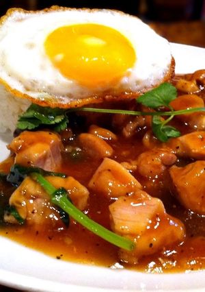 鶏肉のあんかけご飯～カパオ～[サイゴン]-レシピのメイン写真