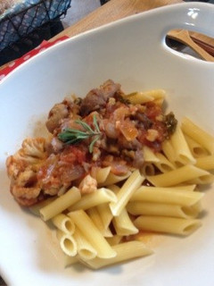 パスタのお供に☆チキンのトマト煮込み-レシピのメイン写真