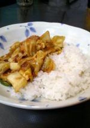 超簡単!!野菜炒めカレー-レシピのメイン写真