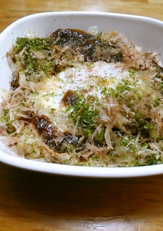 もやしと卵のレンジ蒸しお好み焼き風-レシピのメイン写真