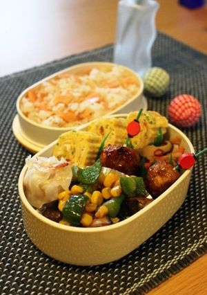 お弁当に☆椎茸のカラフルソテー-レシピのメイン写真