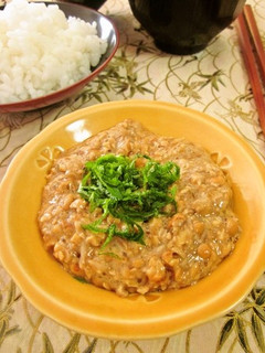 ヘルシー☆納豆となめこのとろろ-レシピのメイン写真