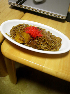 残り物カレーの焼きそば-レシピのメイン写真