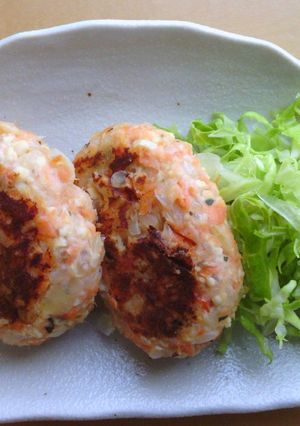 ヘルシー!鮭豆腐バーグ-レシピのメイン写真