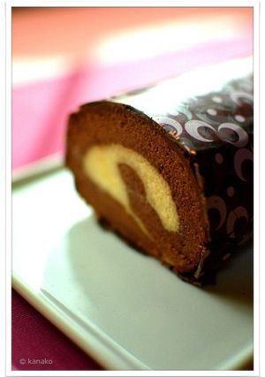 ✽バレンタインチョコバナナロールケーキ✽-レシピのメイン写真