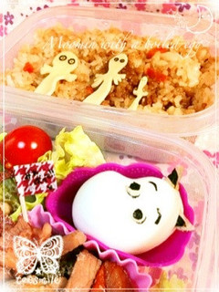 ゆで卵でムーミン♡キャラ弁-レシピのメイン写真
