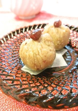 小豆とさつまいものミルキー茶巾♪-レシピのメイン写真