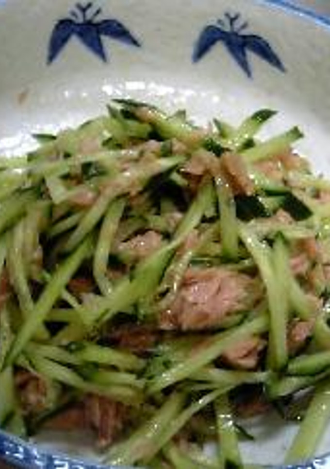 夏向き！きゅうりとツナの簡単和え物。-レシピのメイン写真