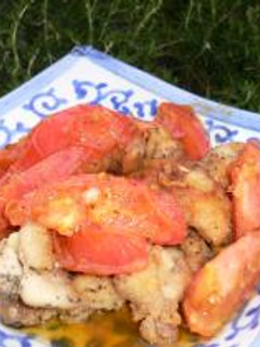 バジル風味鶏肉のトマトのせ-レシピのメイン写真