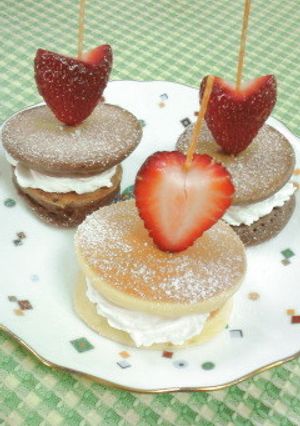 プチホットケーキ♡ミルクホイップサンド-レシピのメイン写真