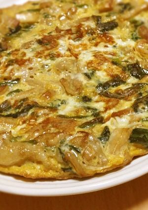 ご飯が進む!たけのことほうれん草の卵焼き-レシピのメイン写真
