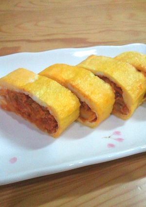 ミートソースをリメイク☆イタリアン卵焼き-レシピのメイン写真