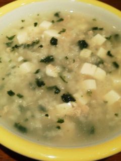 離乳食 鮪とお豆腐とほうれん草のお粥-レシピのメイン写真