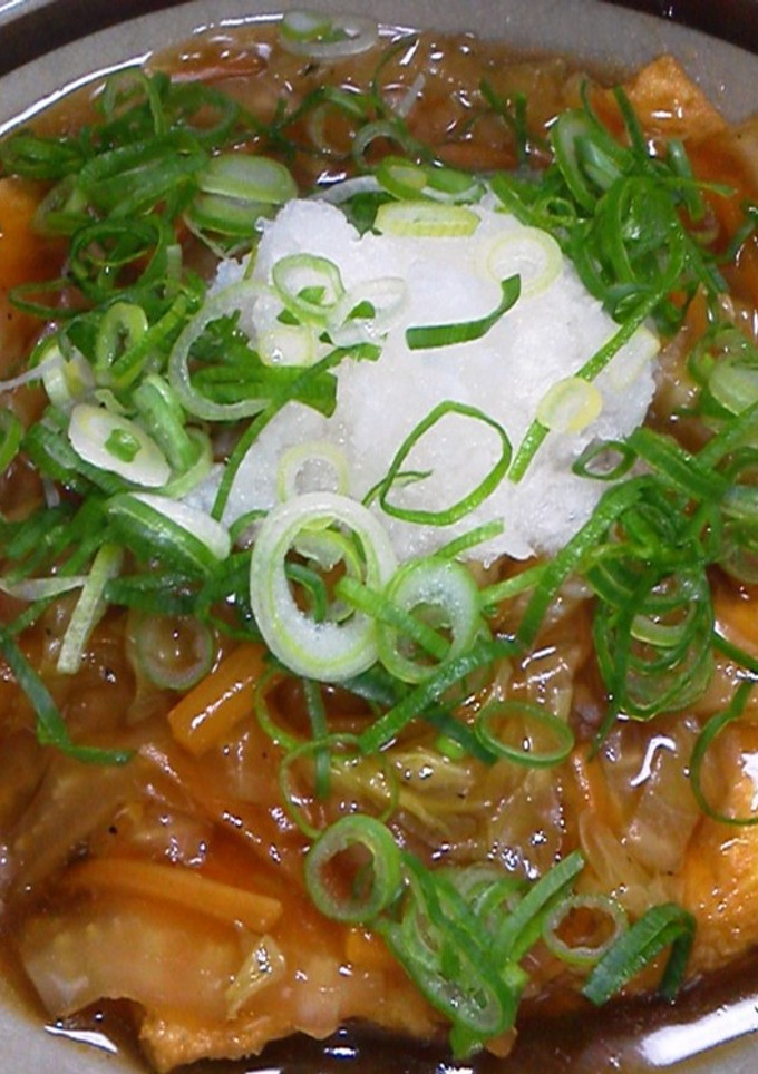 簡単！厚揚げの野菜あんかけ♬-レシピのメイン写真