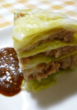 ☼チーズが美味♪簡単キャベツひき肉蒸し-レシピのメイン写真