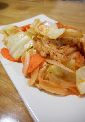 ホルモンキムチ野菜炒め-レシピのメイン写真