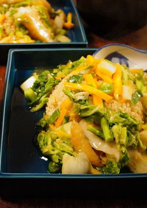 塩ラーメンの添付スープで中華丼-レシピのメイン写真