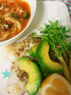 生タラのアボカド、バジル風味ムニエル★-レシピのメイン写真