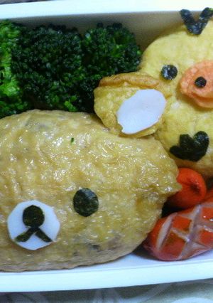 キャラ弁　リラックマとキイロイトリ-レシピのメイン写真