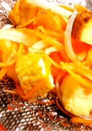 パリパリ厚揚げのキャロットマリネ-レシピのメイン写真