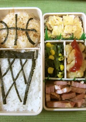 バスケ部♪弁当☆キャラ弁!?-レシピのメイン写真