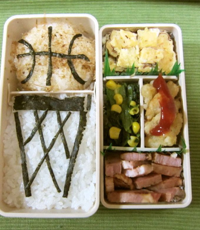 バスケ部♪弁当☆キャラ弁！？-レシピのメイン写真