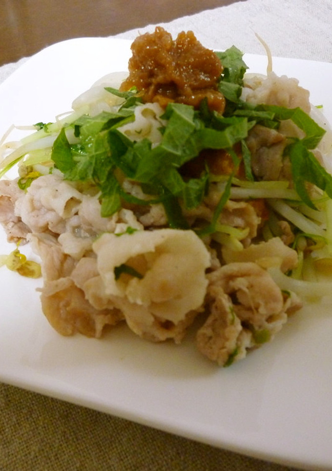 簡単☆豚と野菜の梅大葉-レシピのメイン写真
