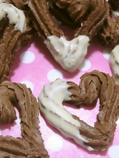 バレンタインに♪ハートの絞りだしクッキー-レシピのメイン写真