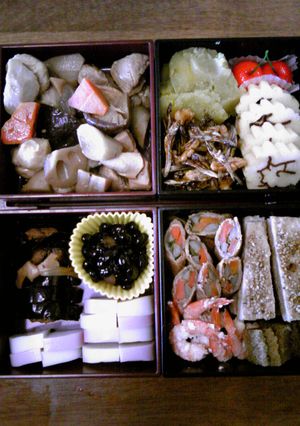２０１３年おせち重箱-レシピのメイン写真