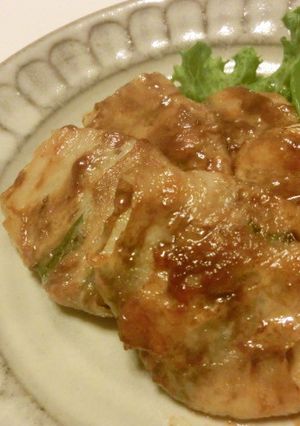 お弁当にも♪蓮根と大葉の豚肉巻き-レシピのメイン写真