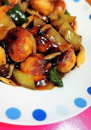 冷凍食品でも美味しく!!甘だれ肉団子♪-レシピのメイン写真
