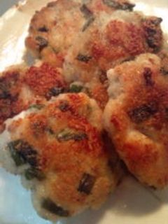 ニラとエビ入り☆もちもちレンコンのお焼き-レシピのメイン写真